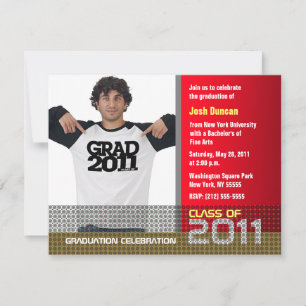 La invitación de la graduación añade la foto B7