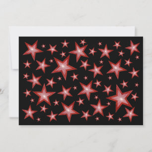 La invitación de las Estrellas Rojas es negra