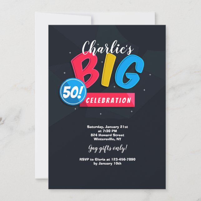 La invitación de los grandes 50 (Anverso)