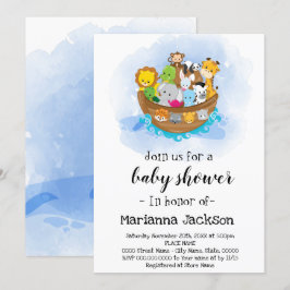 La invitación de Noah a la Baby Shower arca