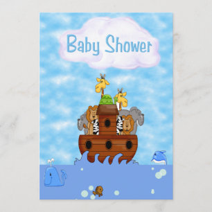 La invitación de Noah a la Baby Shower arca