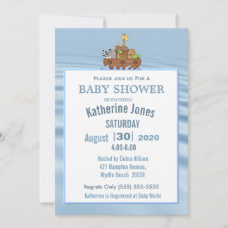 La invitación de Noah a la Baby Shower arca