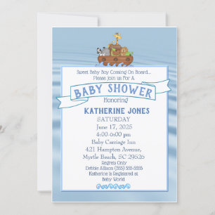 La invitación de Noah a la Baby Shower arca