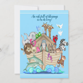 La invitación de Noah a la Baby Shower arca