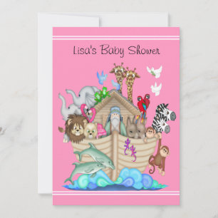 La invitación de Noah a la Baby Shower arca