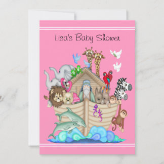 La invitación de Noah a la Baby Shower arca