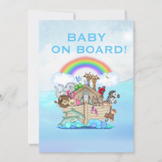 La invitación de Noah a la Baby Shower arca