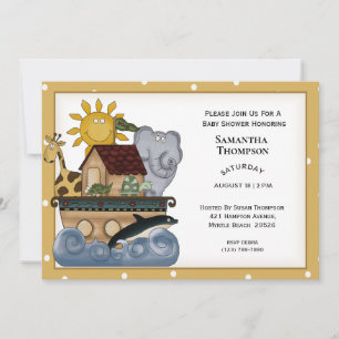 La invitación de Noah a la Baby Shower arca