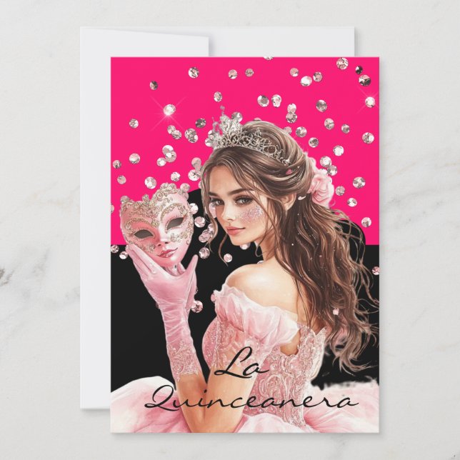 La Invitación de Quinceañera (Anverso)