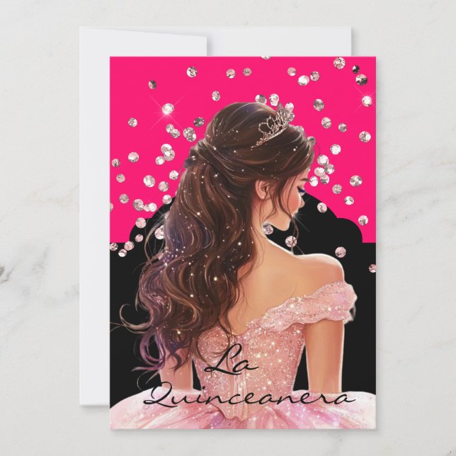 La Invitación de Quinceañera (Anverso)
