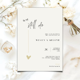 La invitación del aniversario de bodas - Negro - D