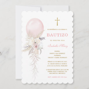 La invitación del bautizo de nuestra hija