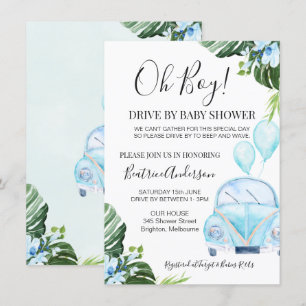 La invitación del bebé a la desfile por el niño en