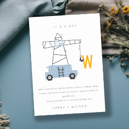 La Invitación del bebé de un niño pequeño de la gr