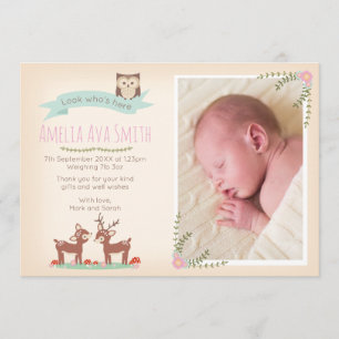 La invitación del chica de recién nacido/le