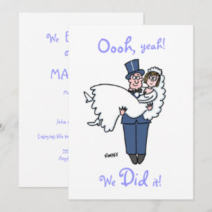 La Invitación del Elopement humorístico que hicimo