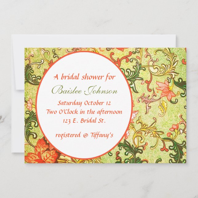 La invitación del jardín Baislee (Anverso)