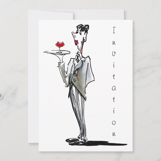 La invitación del mayordomo (Anverso)