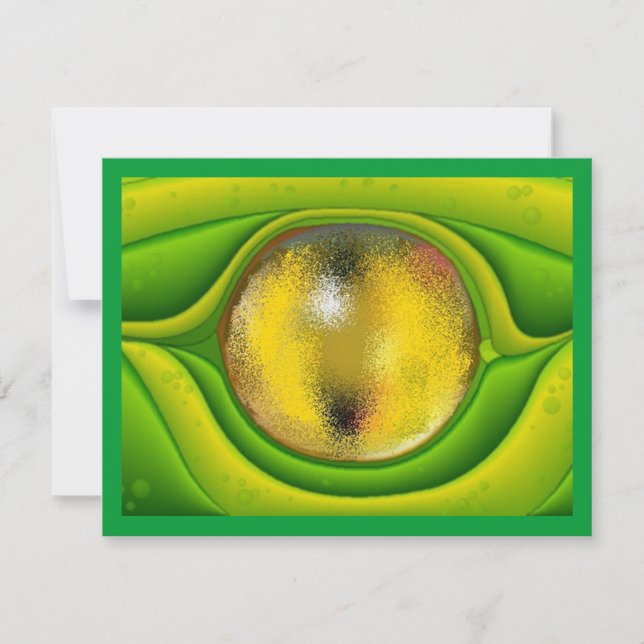 LA INVITACIÓN DEL OJO DEL DRAGÓN DEL LAGARTO DEL (Anverso)