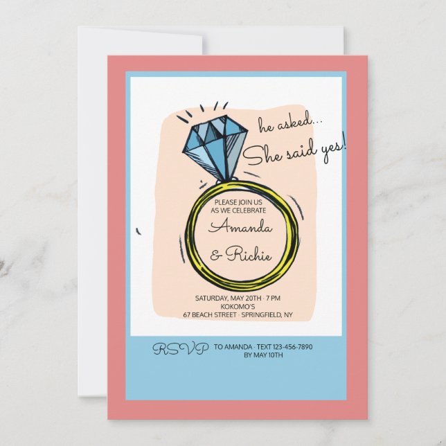 La invitación del Partido de Compromiso de Anillo (Anverso)