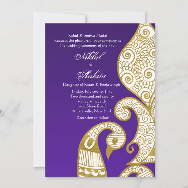 La invitación dorada del cisne (Anverso)