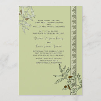 La invitación egea de la boda