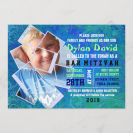 La invitación FRESCA de Mitzvah de la barra del
