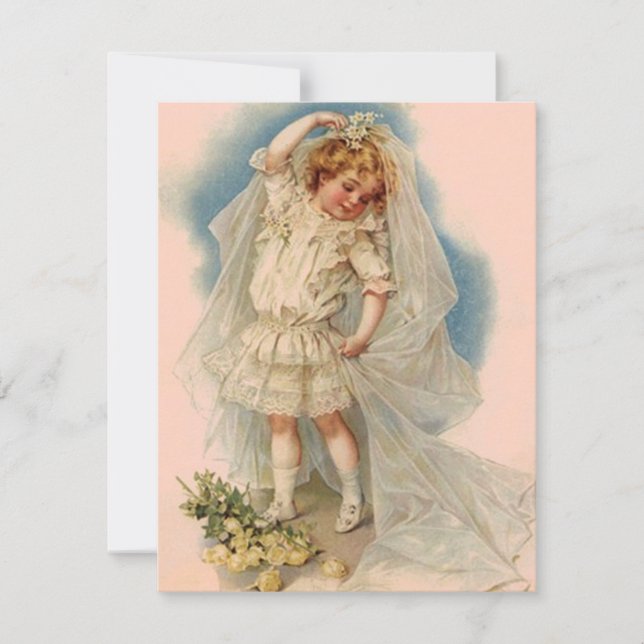 La invitación nupcial de la ducha del estilo del (Anverso)