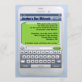 La invitación OBLIGATORIA de Mitzvah de la barra