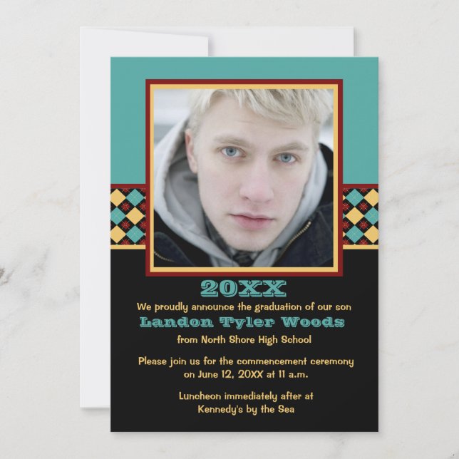 La invitación para graduarse en fotografía de Oxfo (Anverso)