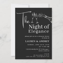 La Invitación para la Cena de Ensayo de La Noche d