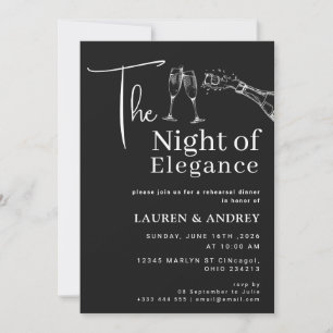 La Invitación para la Cena de Ensayo de La Noche d