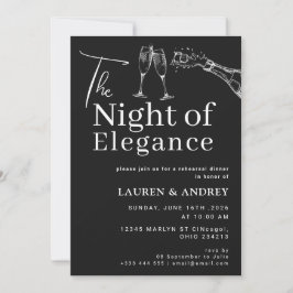 La Invitación para la Cena de Ensayo de La Noche d