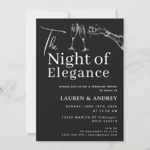 La Invitación para la Cena de Ensayo de La Noche d