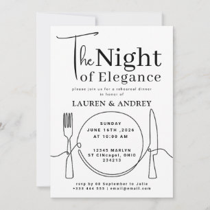 La Invitación para la Cena de Ensayo de La Noche d