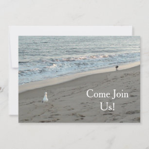 La invitación para la fiesta de playa se puede per