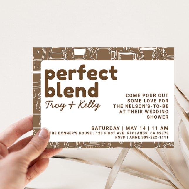 La invitación Perfecta A La Ducha De Café Blend (Subido por el creador)