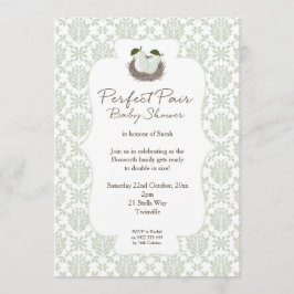 La invitación perfecta para Baby Shower con dos pa