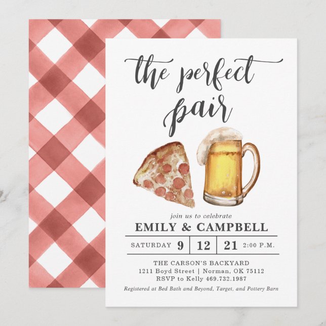 La invitación perfecta para parejas (Anverso / Reverso)
