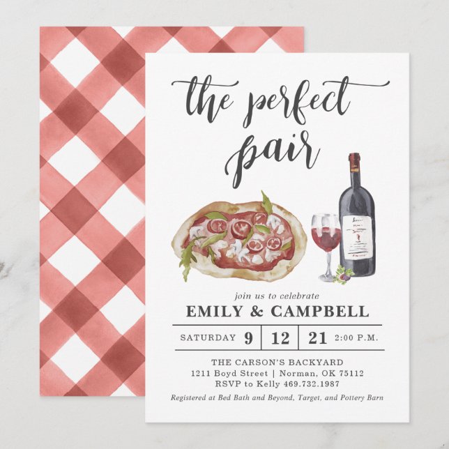 La invitación perfecta para parejas (Anverso / Reverso)