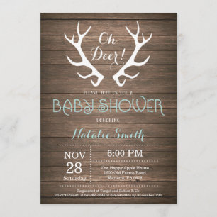 La invitación rusa a Baby Shower a Aqua