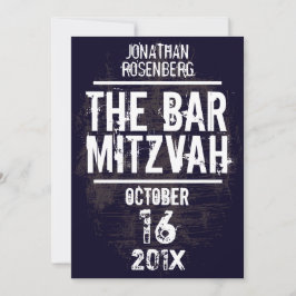La invitación toda de Mitzvah de la barra de la