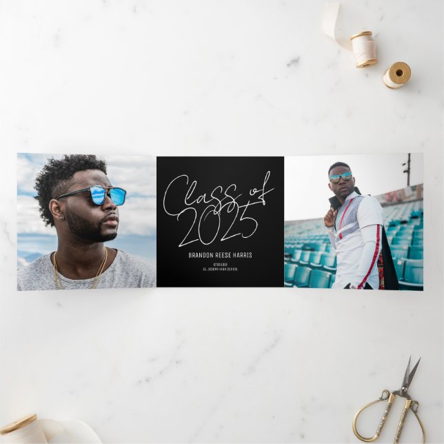 La Invitación triple-volada de graduado Casual (Interior)