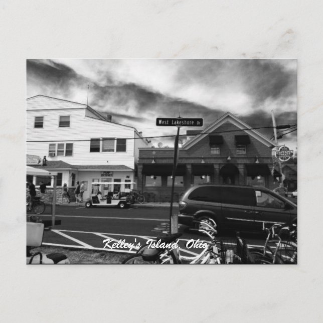 La isla de Kelley, la tarjeta postal de fotografía (Anverso)