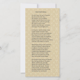 "La Isla del Poeta" hermosa tarjeta poética del si