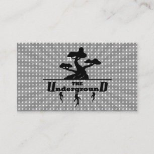La jaula subterráneo del gris de las tarjetas de