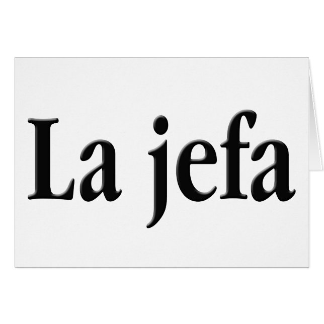 La jefa (Anverso (Horizontal))