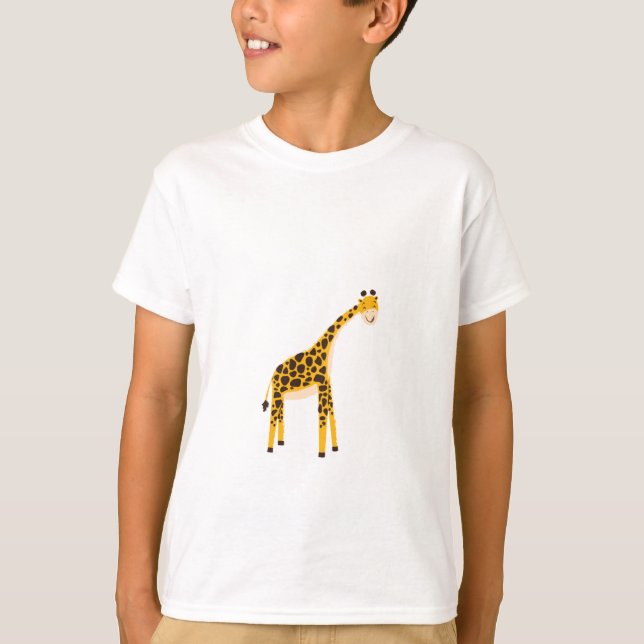 La jirafa graciosa camiseta (Anverso)