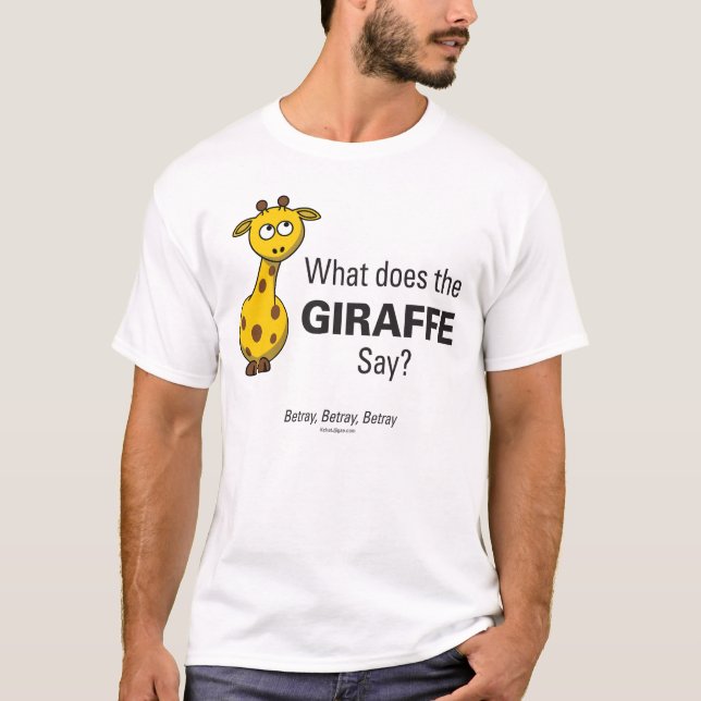 La jirafa traiciona la camiseta básica de los (Anverso)