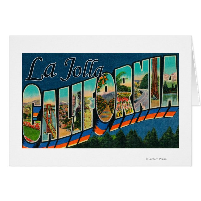 La Jolla, California - Escenas de letras grandes (Anverso (Horizontal))